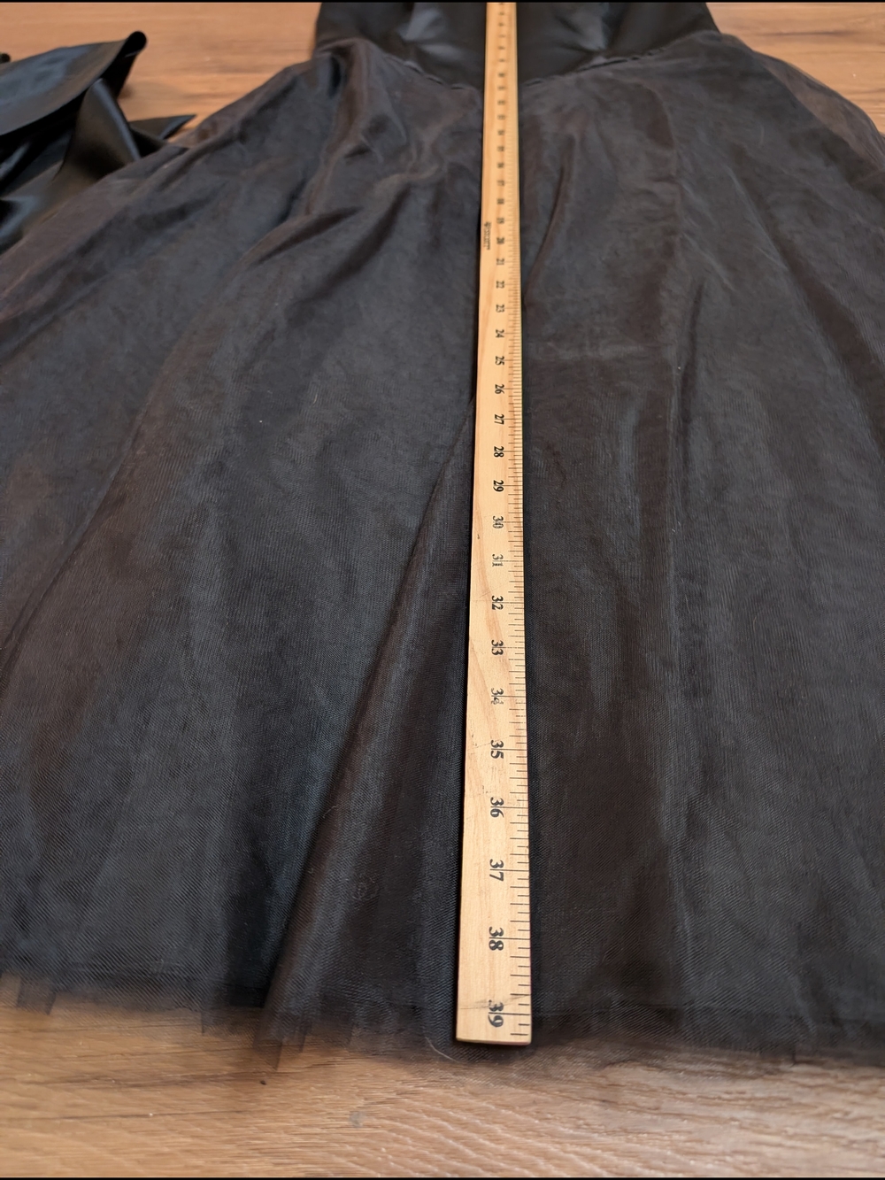 Dessy Collection 2054 Strapless Tulle Midi Dress Wide Convertible Sash Size 10 - Picture 3 of 10